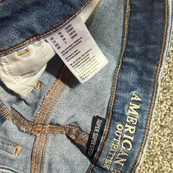 Abercrombie & Fitch - Women's Super Stretch Distressed Skinny Jeans - Picture 2 of 6